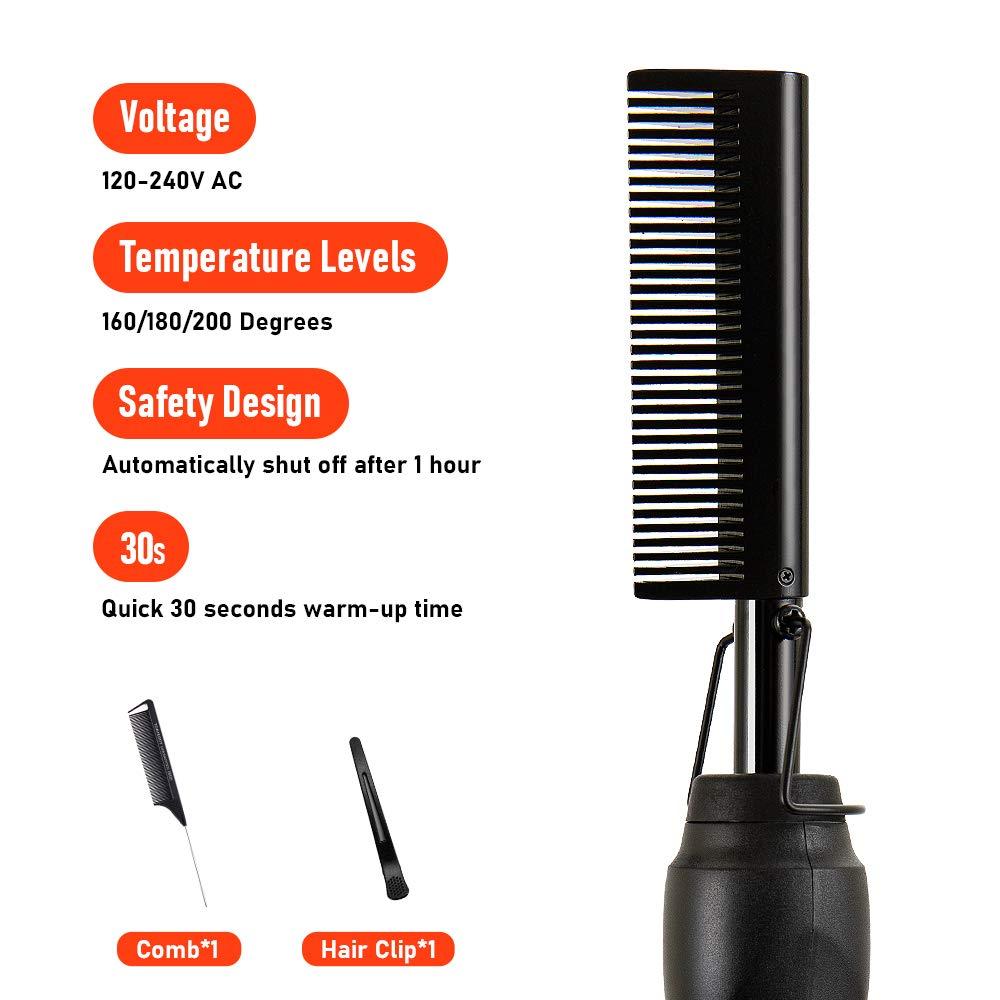 Electric Hot Comb Hair Straightener for African American Hair Best