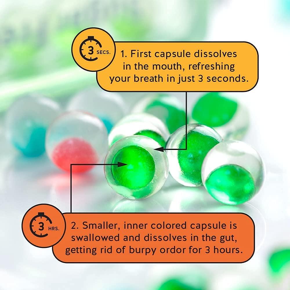 NUDE Breath Mints for Bad Breath Sexy Spearmint 2 in 1 Keto