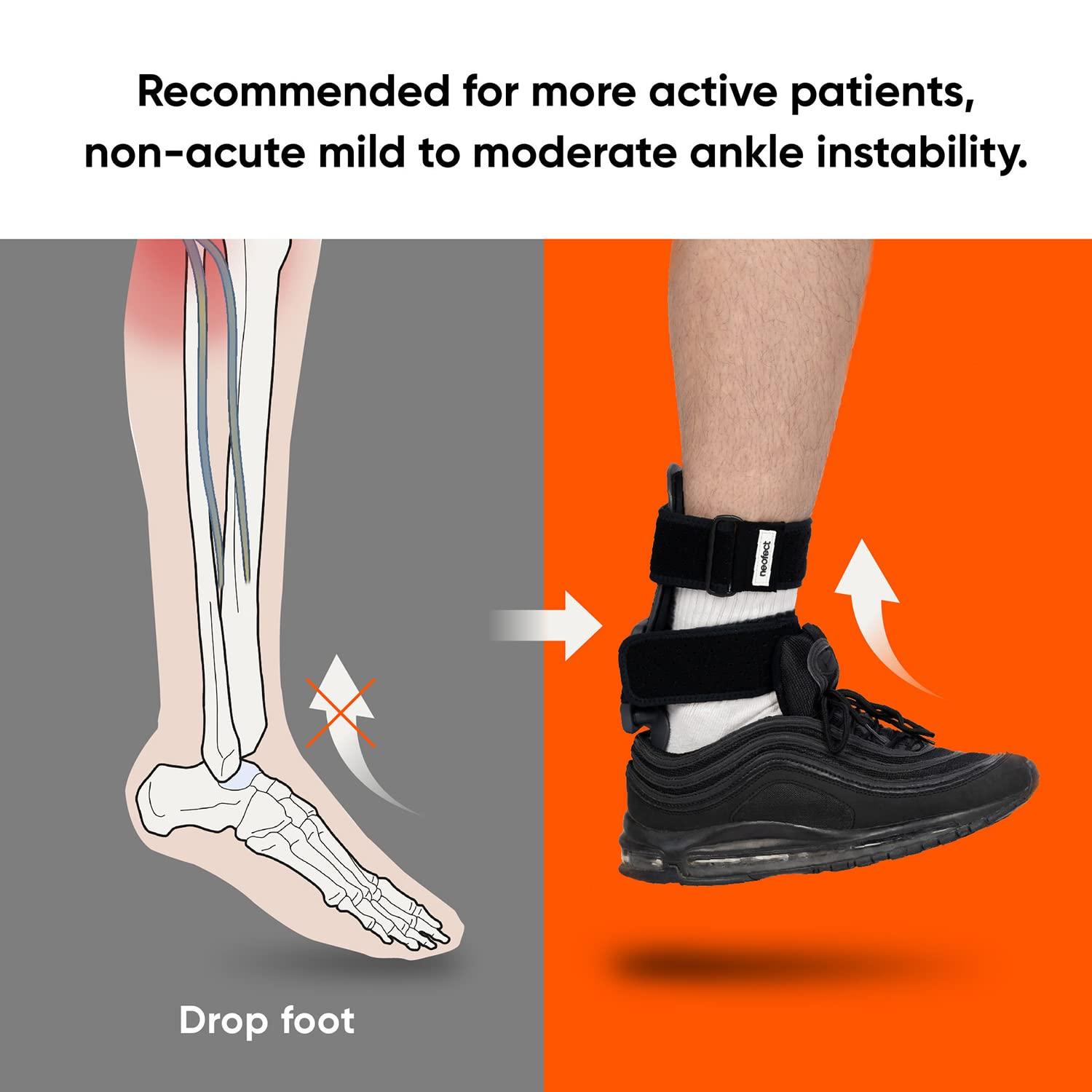 NEOFECT Drop Foot Brace - Drop Foot Management & Ankle Stability (Right)