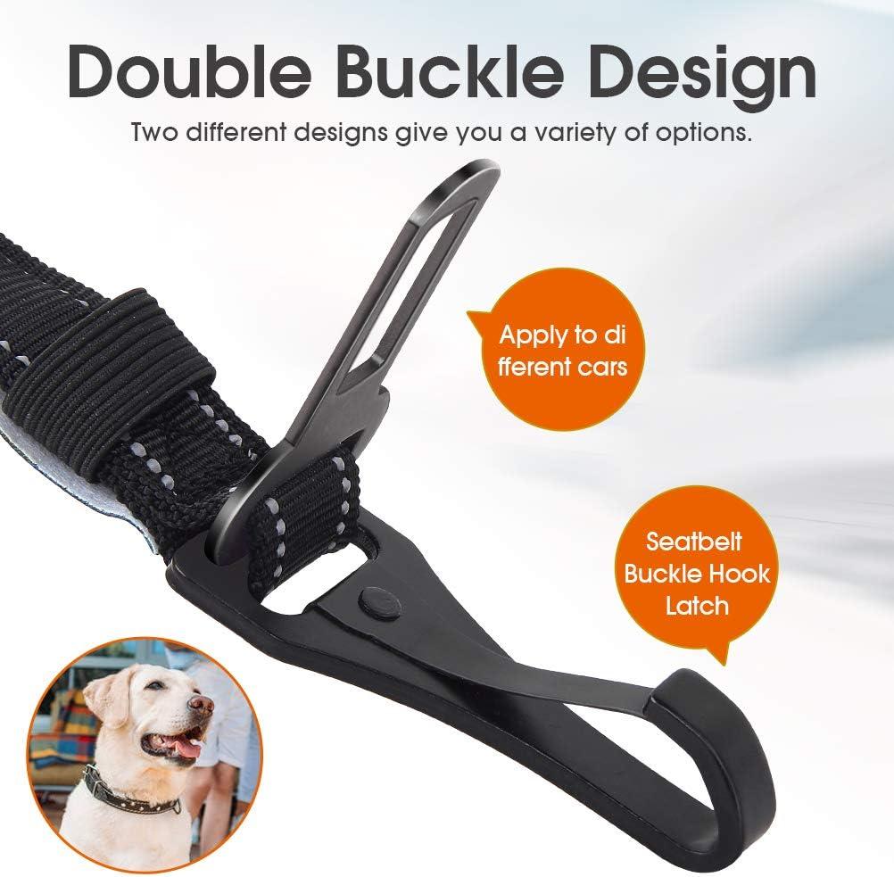 Slowton Dog Harness 2-Pack Dog Seat Belts Adjustable Car Safety
