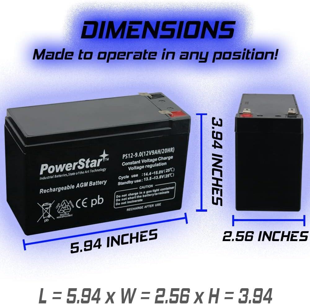 PowerStar 12V 7Ah/8Ah Replacement Battery for Leoch Peg Perego DJW12-8HD |  International Shipping | Buy Now with Express International Delivery |  GoSupps.com