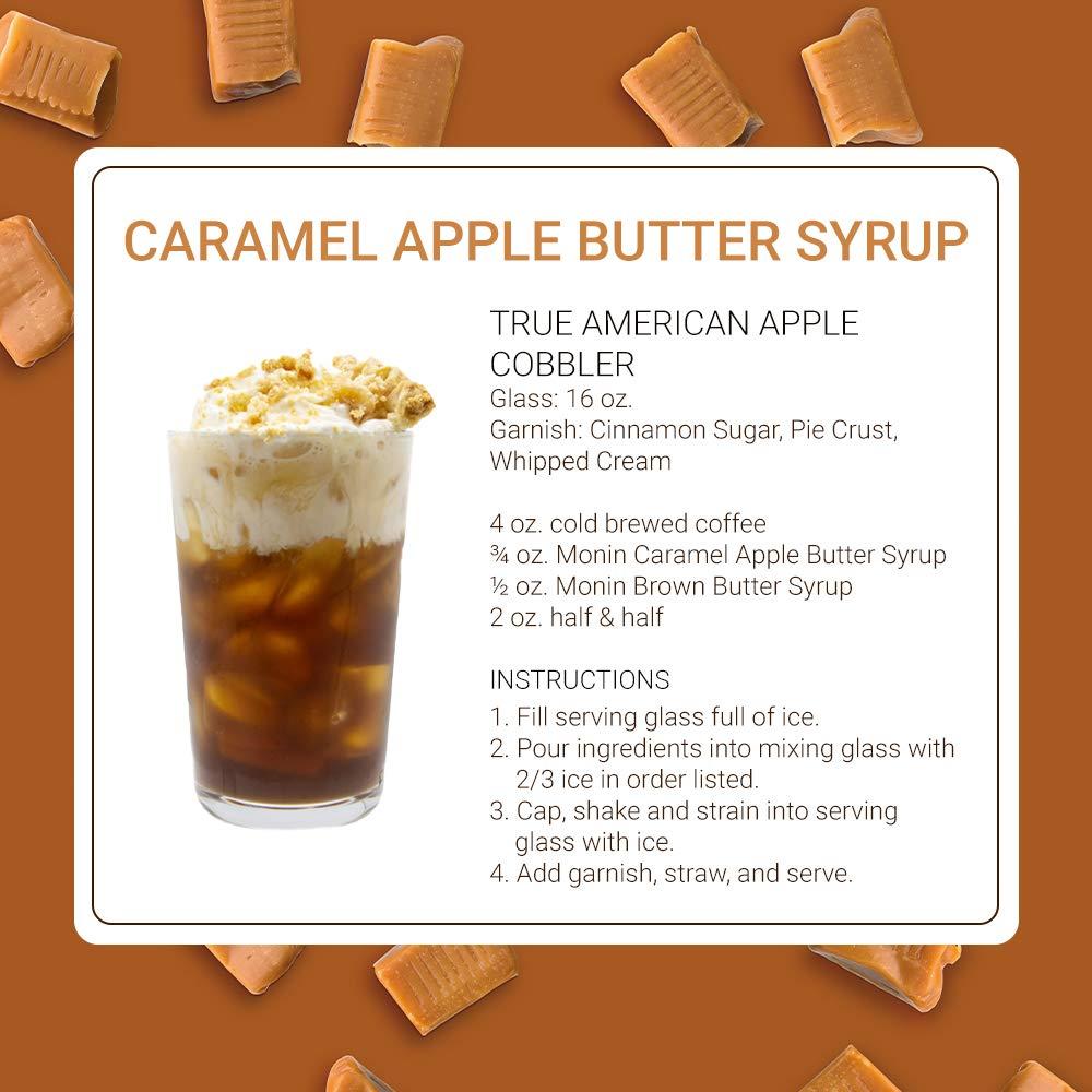 Monin Caramel Apple Butter Syrup, Buttery Caramel and Cooked Apple