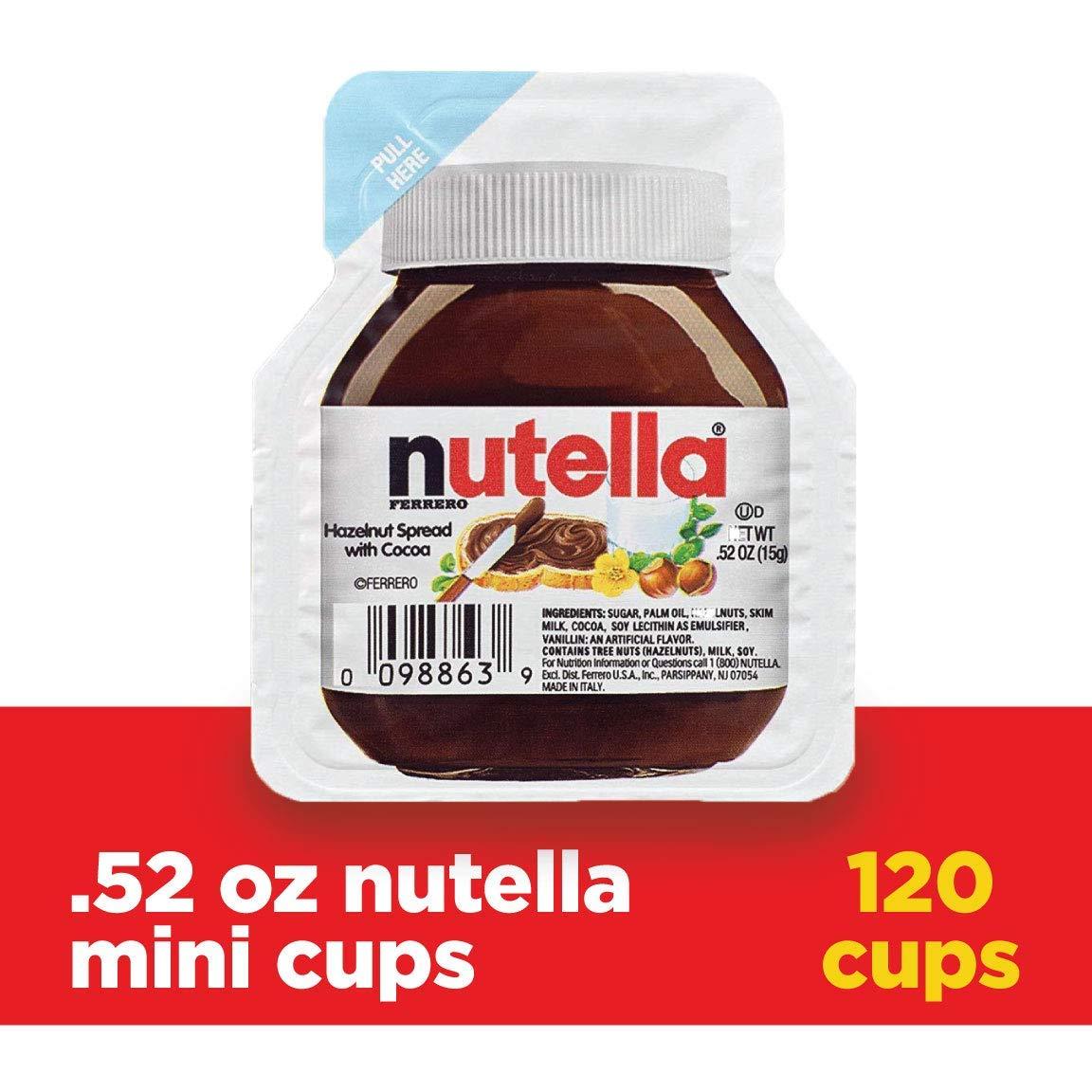 Nutella Chocolate Hazelnut Spread Mini Cups 0.52 oz (120 Count