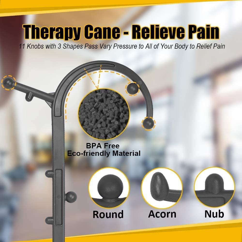 Back and Neck Massager, Trigger Point Therapy Self Massage Tool, Lower  Black
