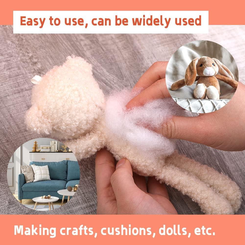  800g/28.2oz Polyester Fiber Fill, Premium Fiber Fill Stuffing,  Fluff Stuffing High Resilience Fill Fiber for Stuffed Animal Crafts, Pillow  Stuffing, Cushions Stuffing : Arts, Crafts & Sewing