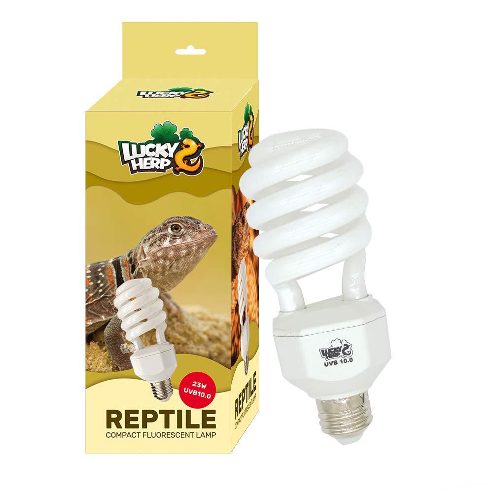 LUCKY HERP UVA UVB Reptile Light 10.0, Desert UVB 150 Compact