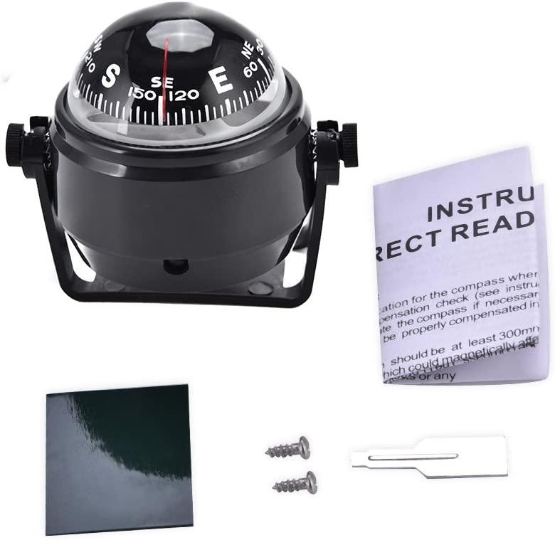 Digital Marine Compass, Adjustable Military Digital Marine Ball Night