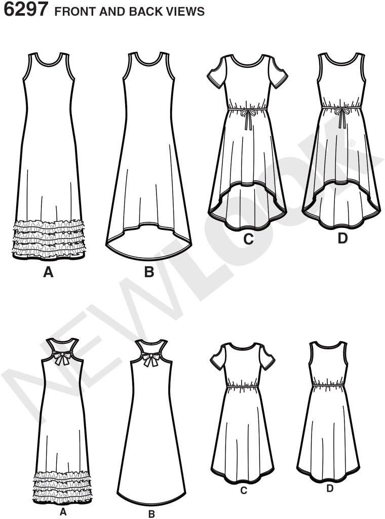 Simplicity New Look 6297 Girls' Knit Dress Pattern - Sizes A (8-16) | Buy  Now with Express International Delivery | GoSupps.com