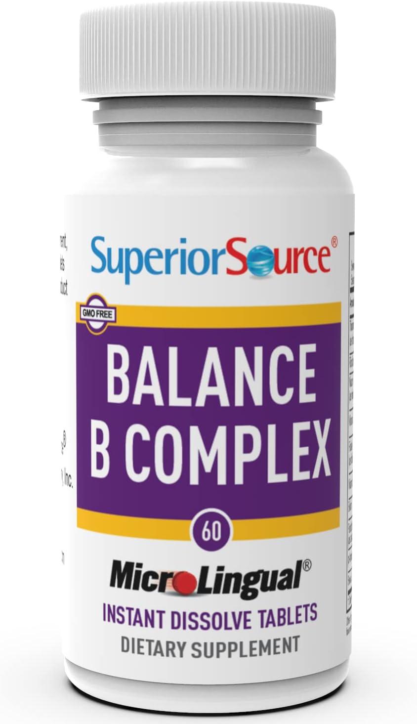 Superior Source B Complex Folic Acid/Biotin (60 Tablets)