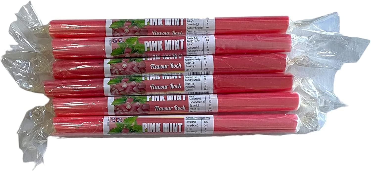 50 X Assorted Mint & Mixed Fruit Rock Sticks Handmade Traditional ...