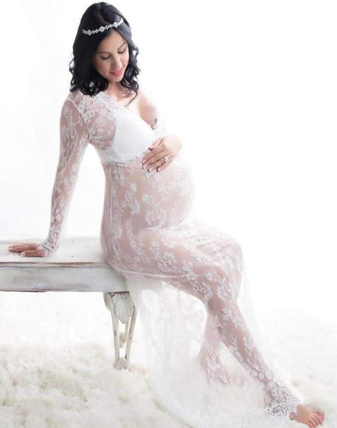 BUOYDM Maternity Lace Maxi Dress for Elegant Photography Props - XL White | Buy Now with Express International Delivery | GoSupps.com BUOYDM Maternity Lace Maxi Dress for Elegant Photography Props - XL White | Buy Now with Express International Delivery | GoSupps.com