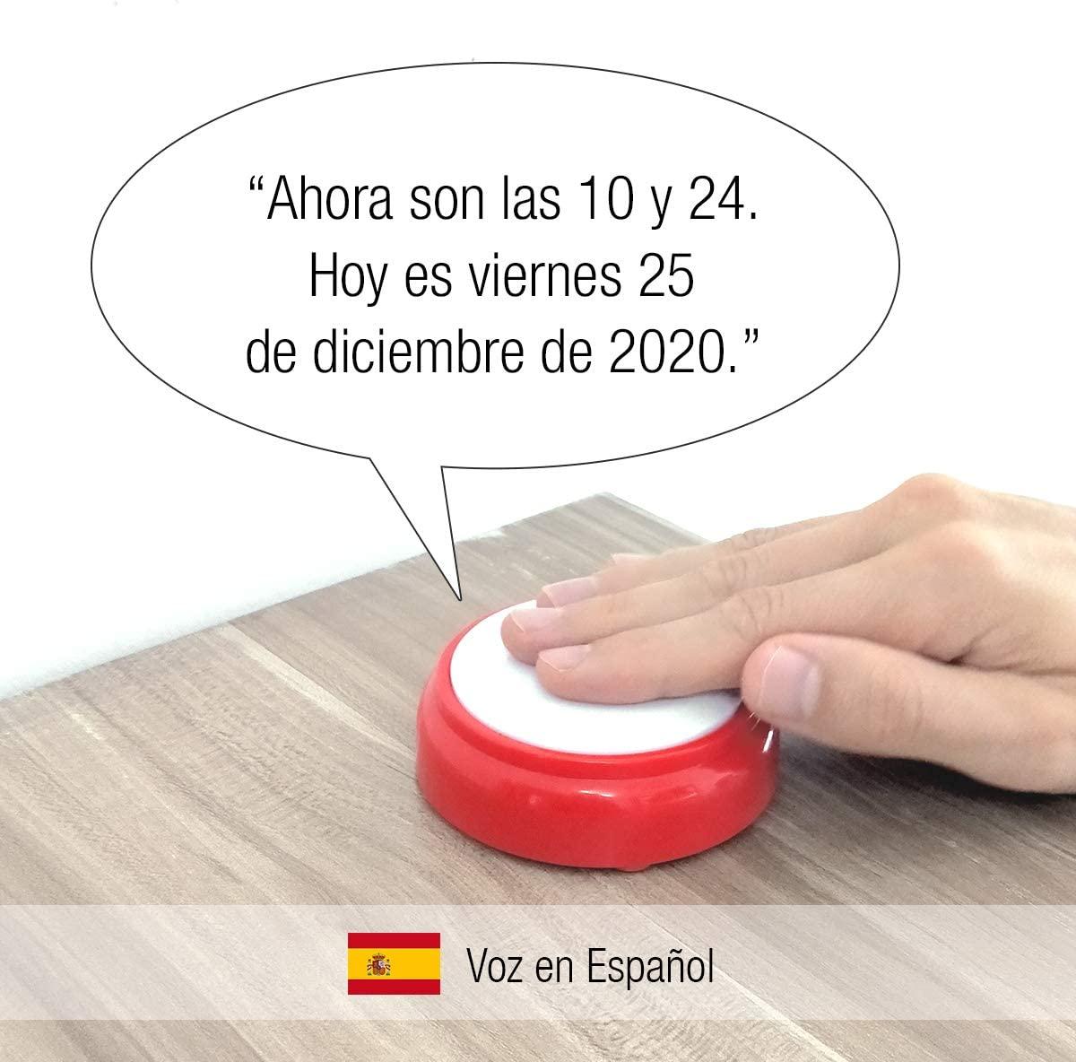 Spanish Talking Clock Reloj Parlante con Voz en Espaol Telling Time