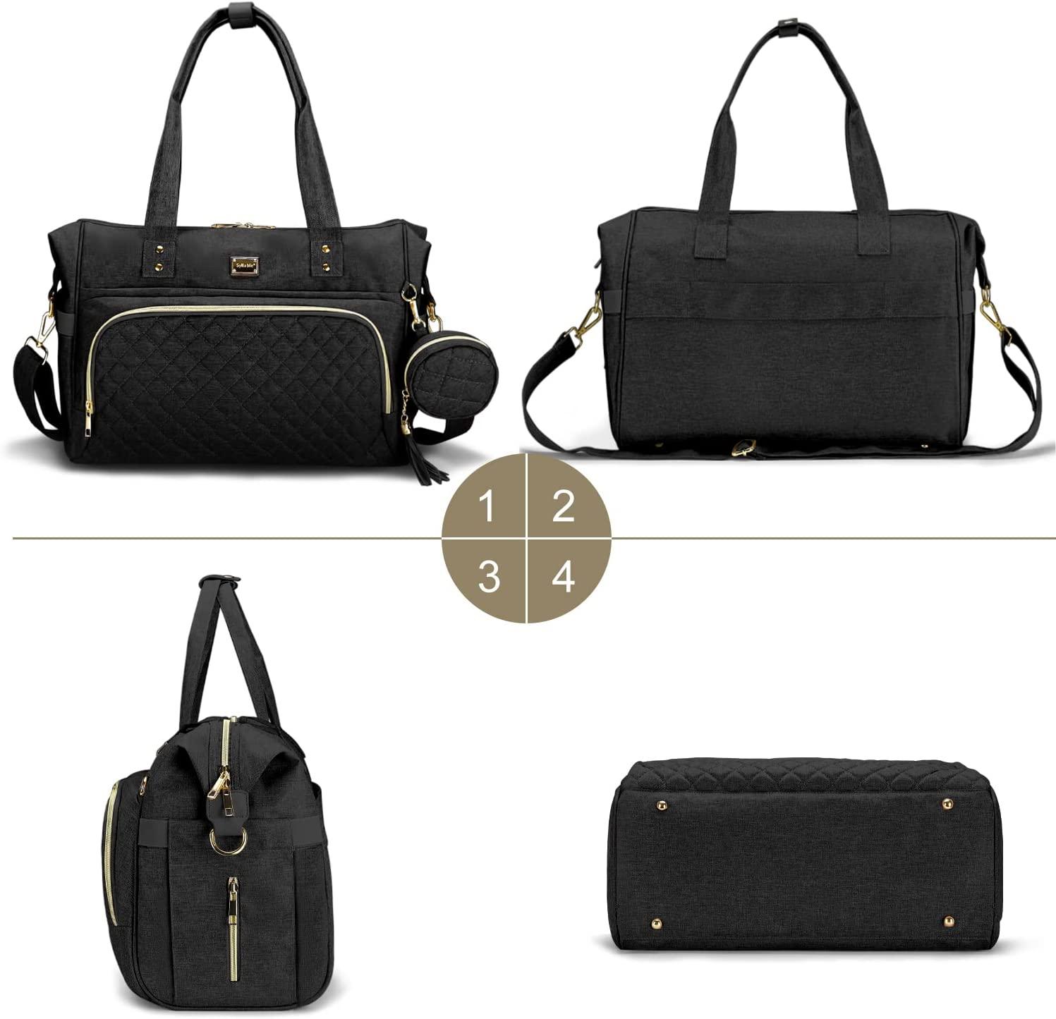 Diaper Bag Tote, Large Baby Diaper Bag Travel Diaper Tote with Changing