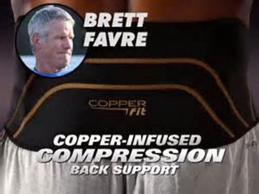 Copper Fit Back Pro As Seen On TV Compression Lower Back Support Belt Lumbar  (Small/Medium Waist 28-39)