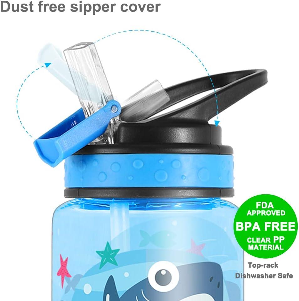 Home Tune Cute Water Bottles with Straw for School Boys, Leak proof & Flip  Lids & Carry Hands & Easy…See more Home Tune Cute Water Bottles with Straw