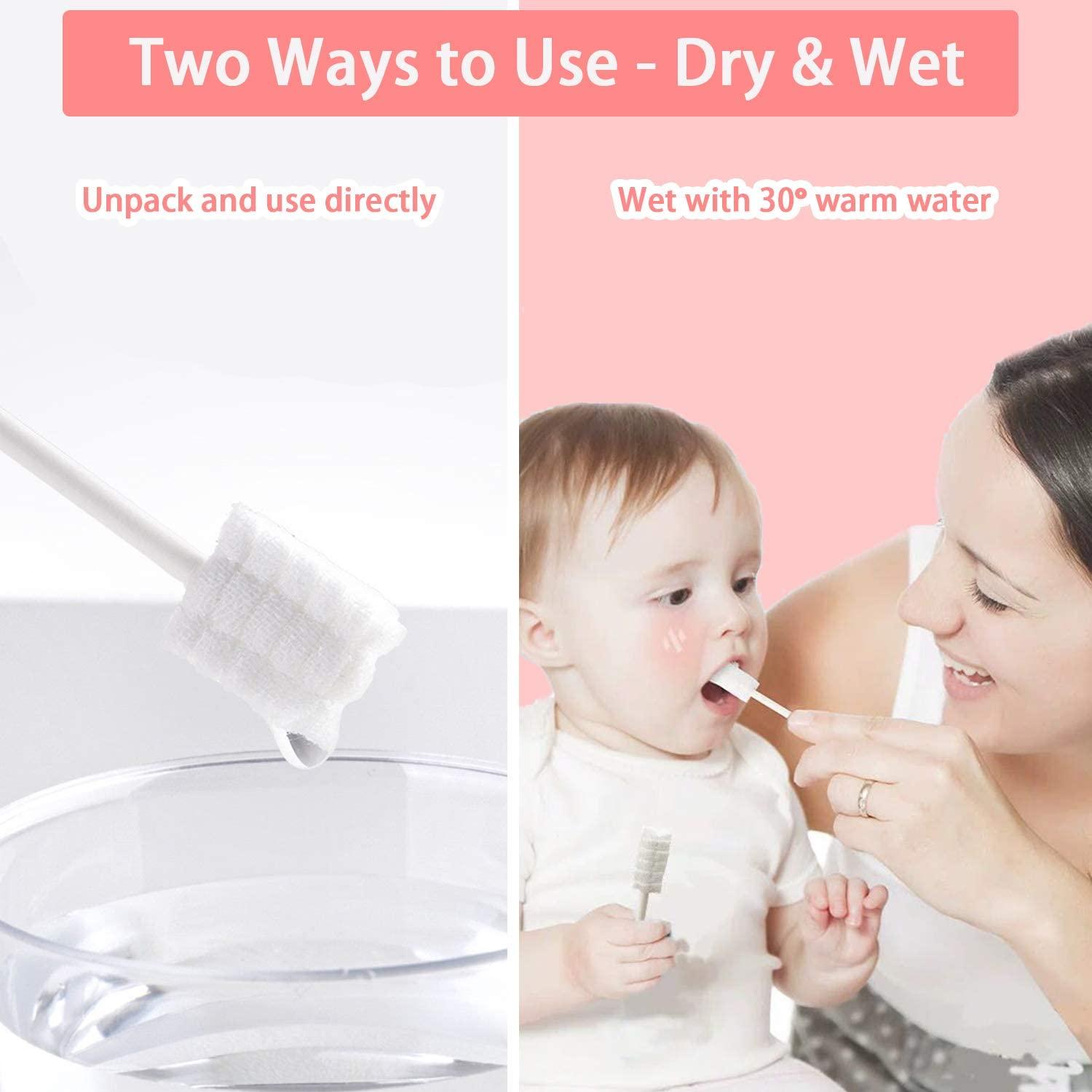 Baby Tongue Cleaner & Toothbrush Set 42 Disposable Infant