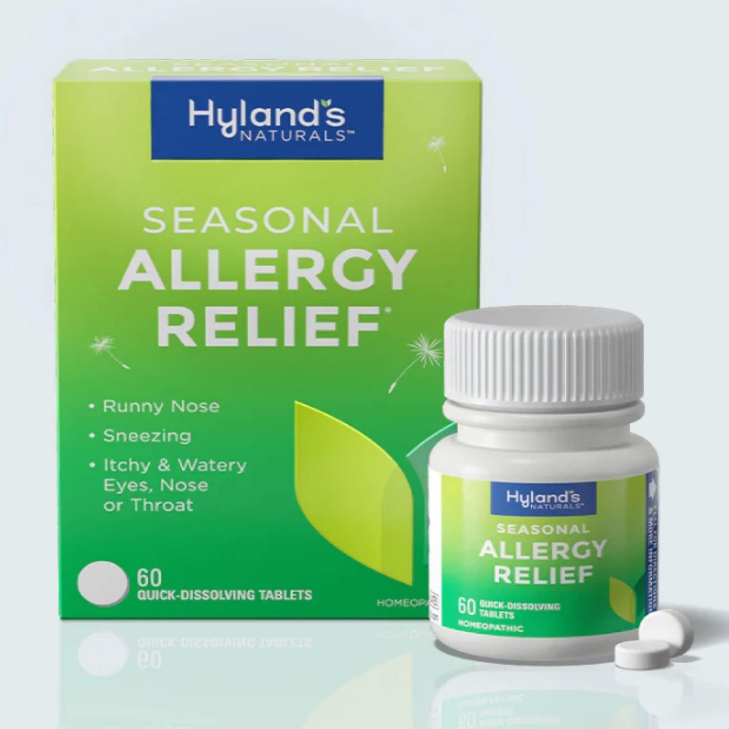 Hyland s Homeopathic Seasonal Allergy Relief 60 Tablets 60 Count (Pack