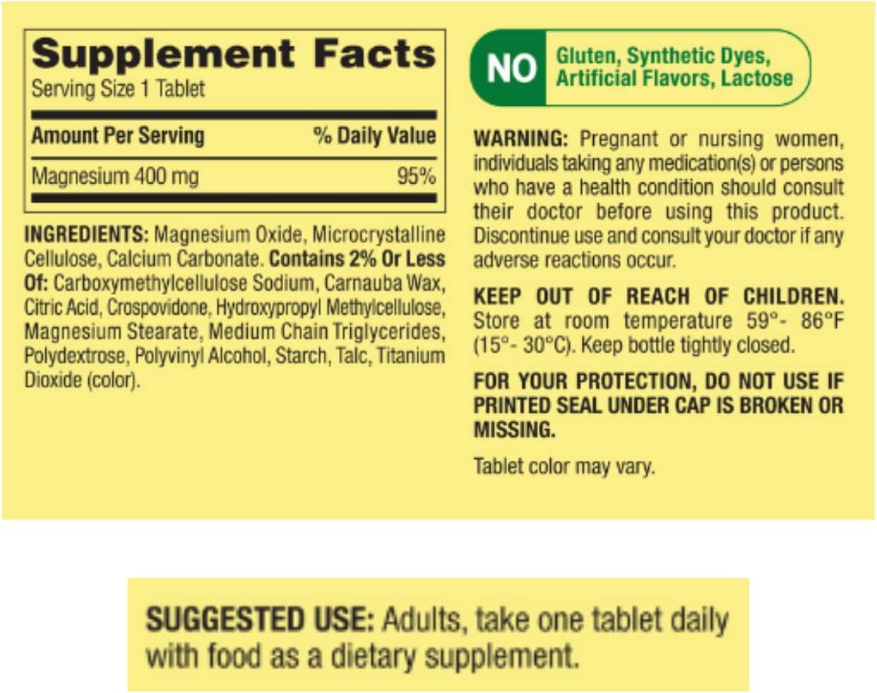 Spring Valley Magnesium 400 Mg 250 Tablets STS Sticker Premium spring-valley-magnesium-400-mg-250-tablets-sts-sticker-premium