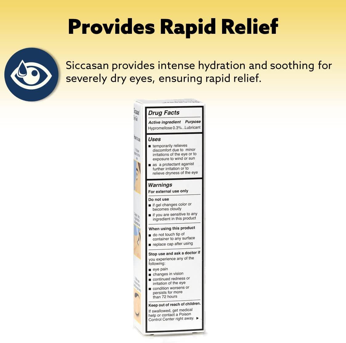Siccasan & Siccaforte Eye Gel for Dry Eyes Intensive Carbomer