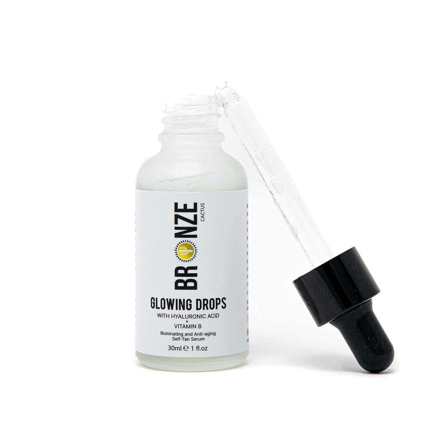 Bronze Cactus Self Tanning Glowing Drops Mixes With Moisturizer Rich