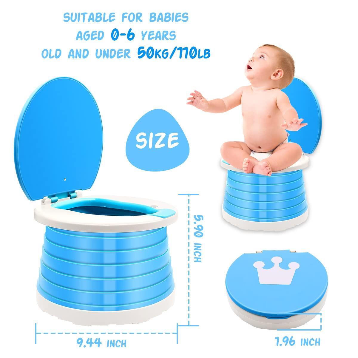 Portable Potty for Kids Toddlers Foldable Travel Potty Training Seat Foldable Toddler Potty Seat