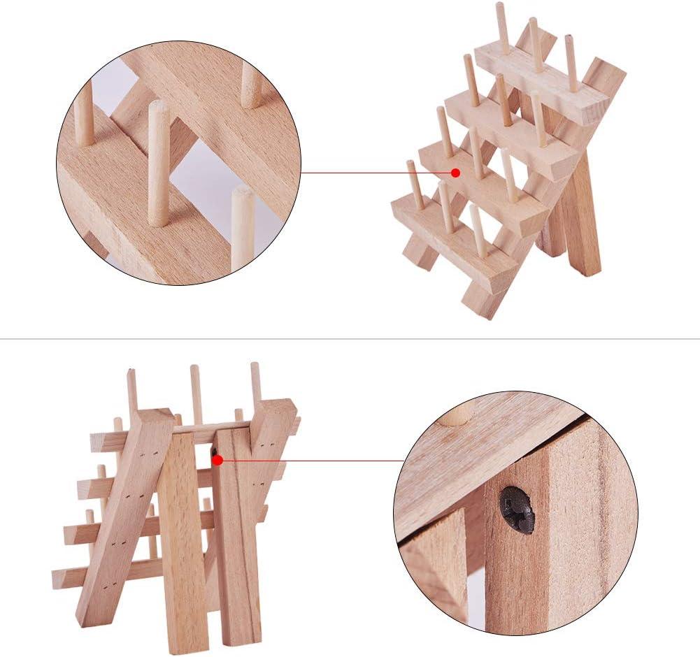 Embroidery & Sewing Thread Foldable Wooden Stand Holds Organizer Wall Mount Storage  Holder - China Foldable and Wooden price