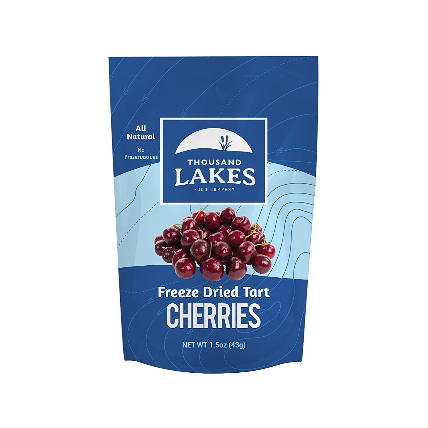 Thousand Lakes Freeze Dried Fruits and Vegetables Tart Cherries 2pack 1.5 ounces (3.0 ounces