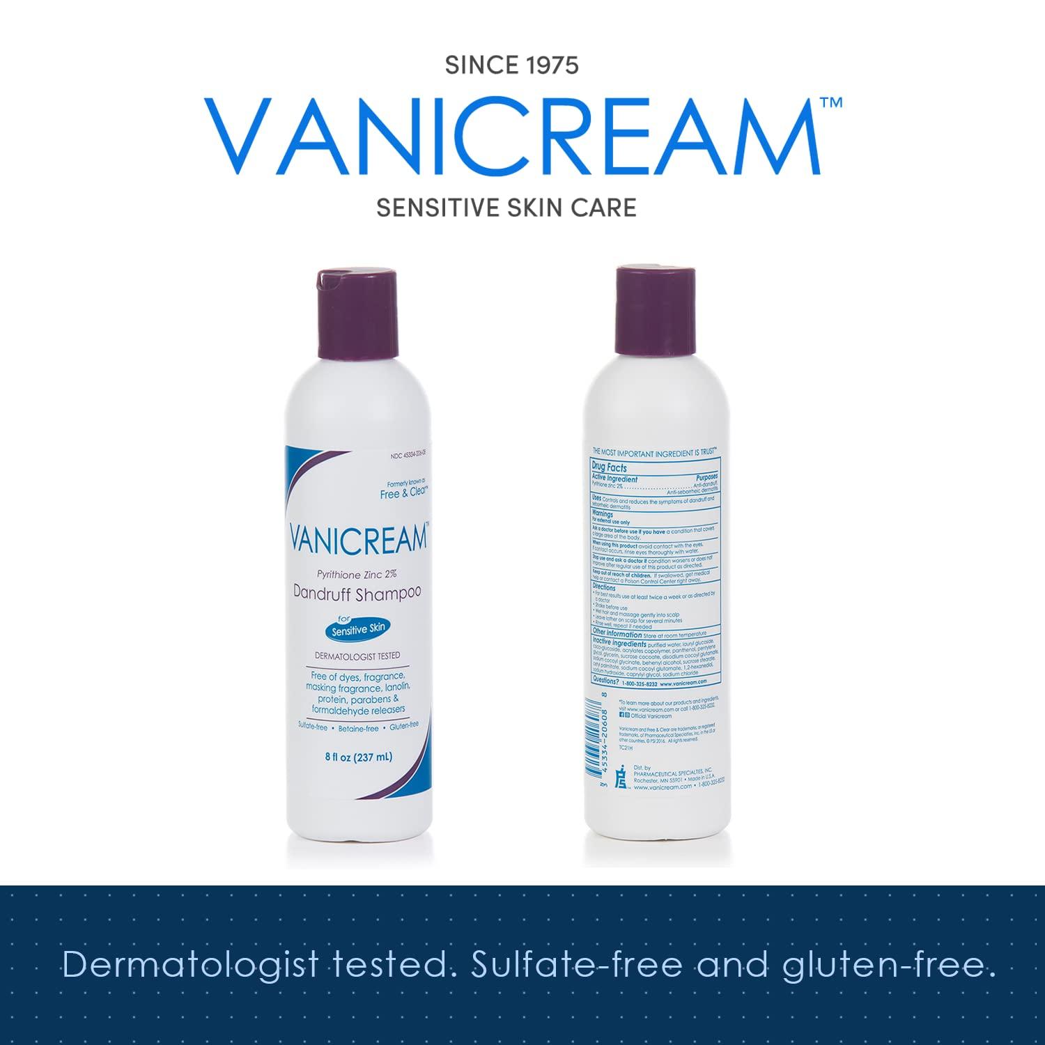 Vanicream Medicated Dandruff Shampoo, Maximum OTC Strength, Pyrithione