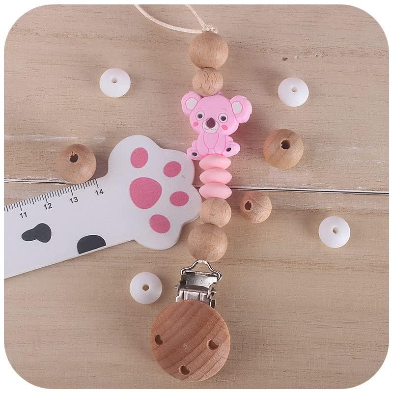 New Born Baby Pacifier With Chain And Dolphin Character main image 1
