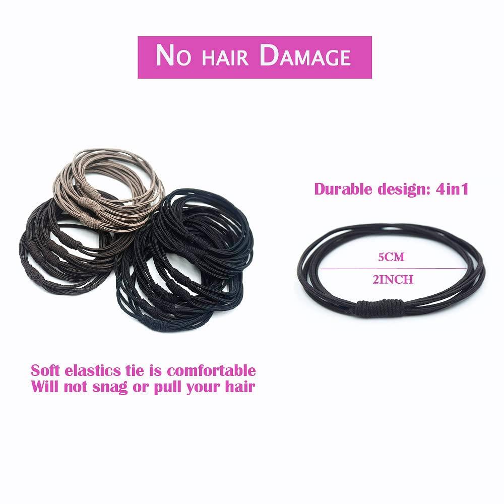 20pcs Hair Ties for Women Girls Men Elastic Hair Ties Bracelets