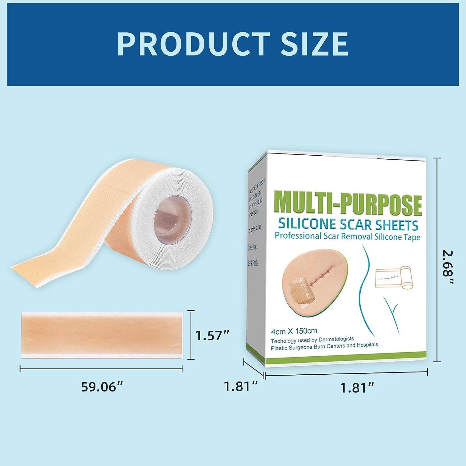 Silicone Scar Sheets (1.6 x 60 ) Scar Reducing Silicone Scar Sheets