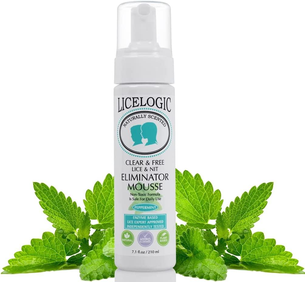 LiceLogic Lice & Nit Eliminator Mousse Treatment Kit Made with Natural