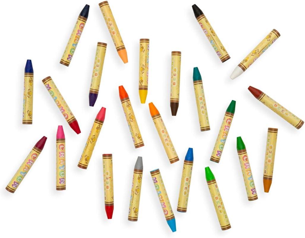 International Arrivals Natural Beeswax Crayons, Set of 24 (133-50)