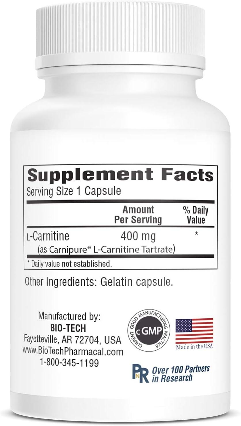 BioTech Pharmacal Carnitine 400mg - 100 Count | Premium Quality Supplements | Buy Now with Express International Delivery | GoSupps.com BioTech Pharmacal Carnitine 400mg - 100 Count | Premium Quality Supplements | Buy Now with Express International Delivery | GoSupps.com