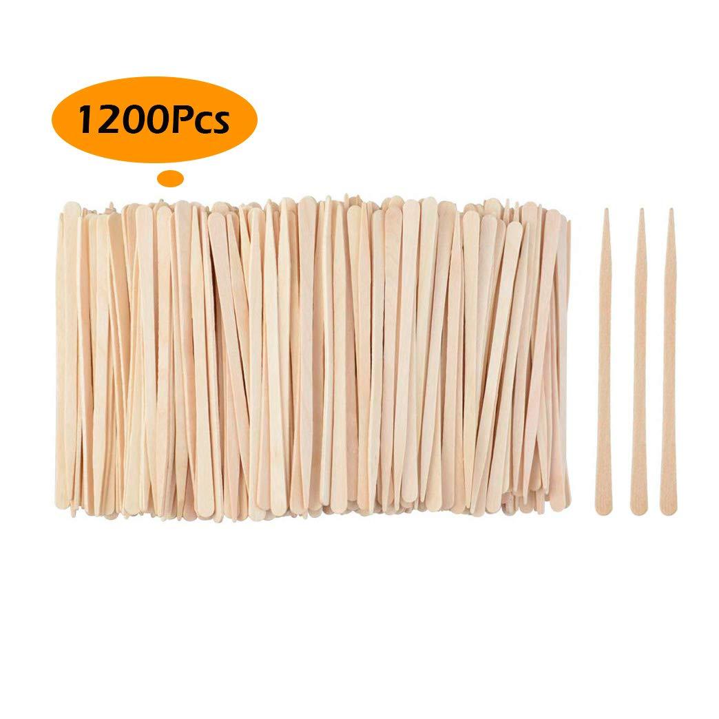 1200 Pack Wooden Waxing Sticks Wax Spatulas Sticks Small Wax Applicator