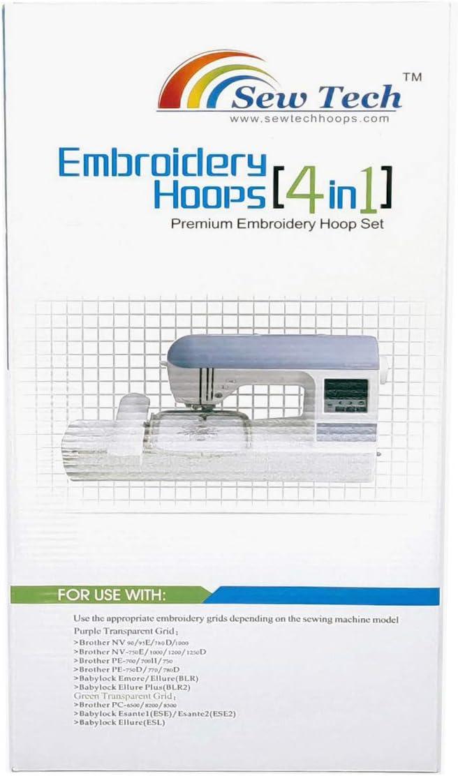  Sew Tech Embroidery Hoops for Brother SE600 SE400