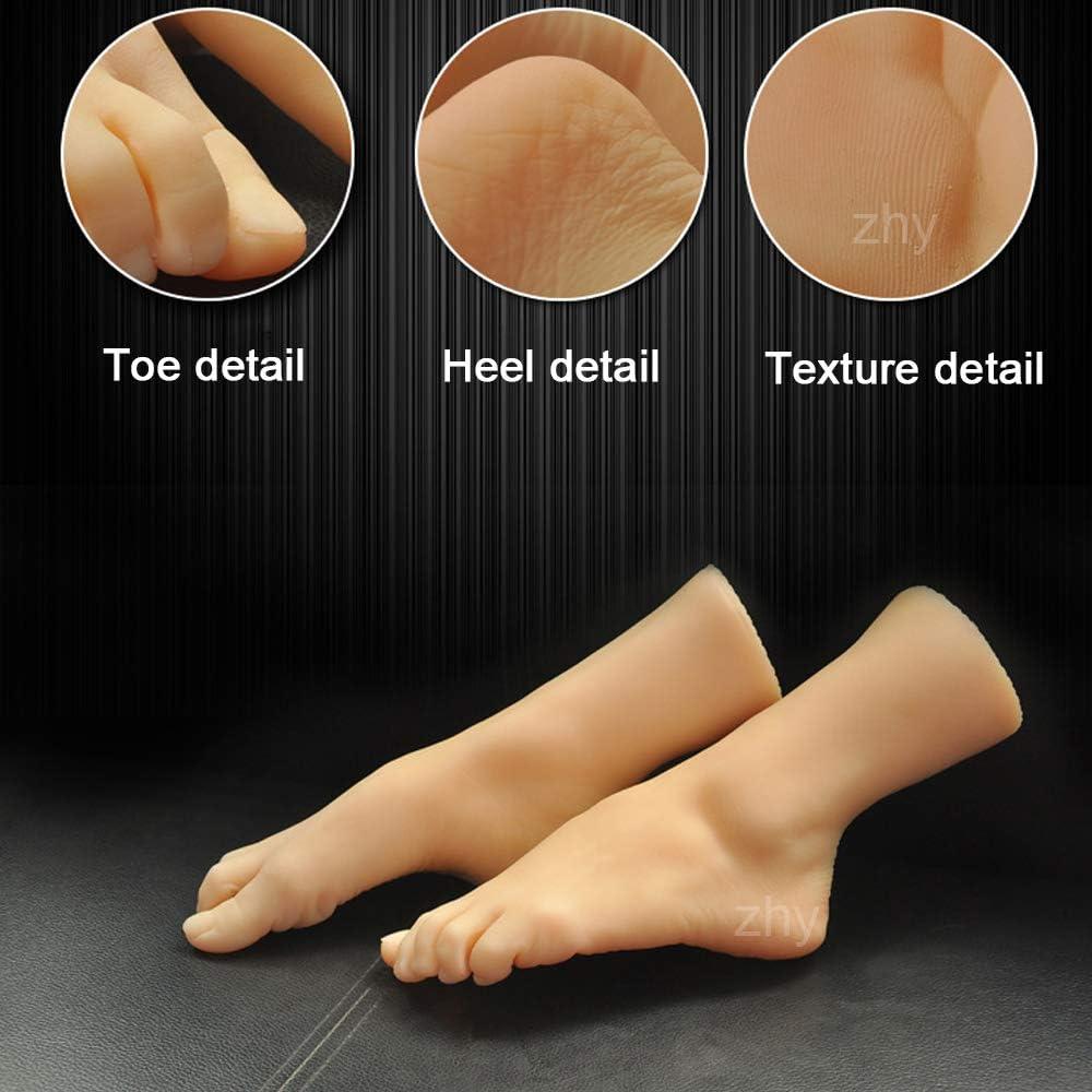 Buy 1 Pair Silicone Lifesize Female Mannequin Hand Display Jewerly Sandal  Shoe Sock Display Art Sketch with Nail (Long Hand-arm) Full-Handed Activity  Online at desertcartCayman Islands