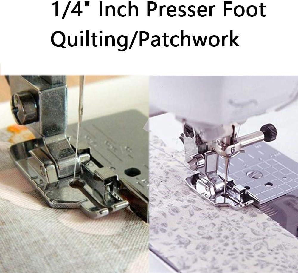Piedino Per Patchwork Snap-On 1/4'' Con Guida: Compatibile Con Macchine Da Cucire Alfa, Singer, Brother, Elna, Juki, Lidl (Modello 9901) - 3