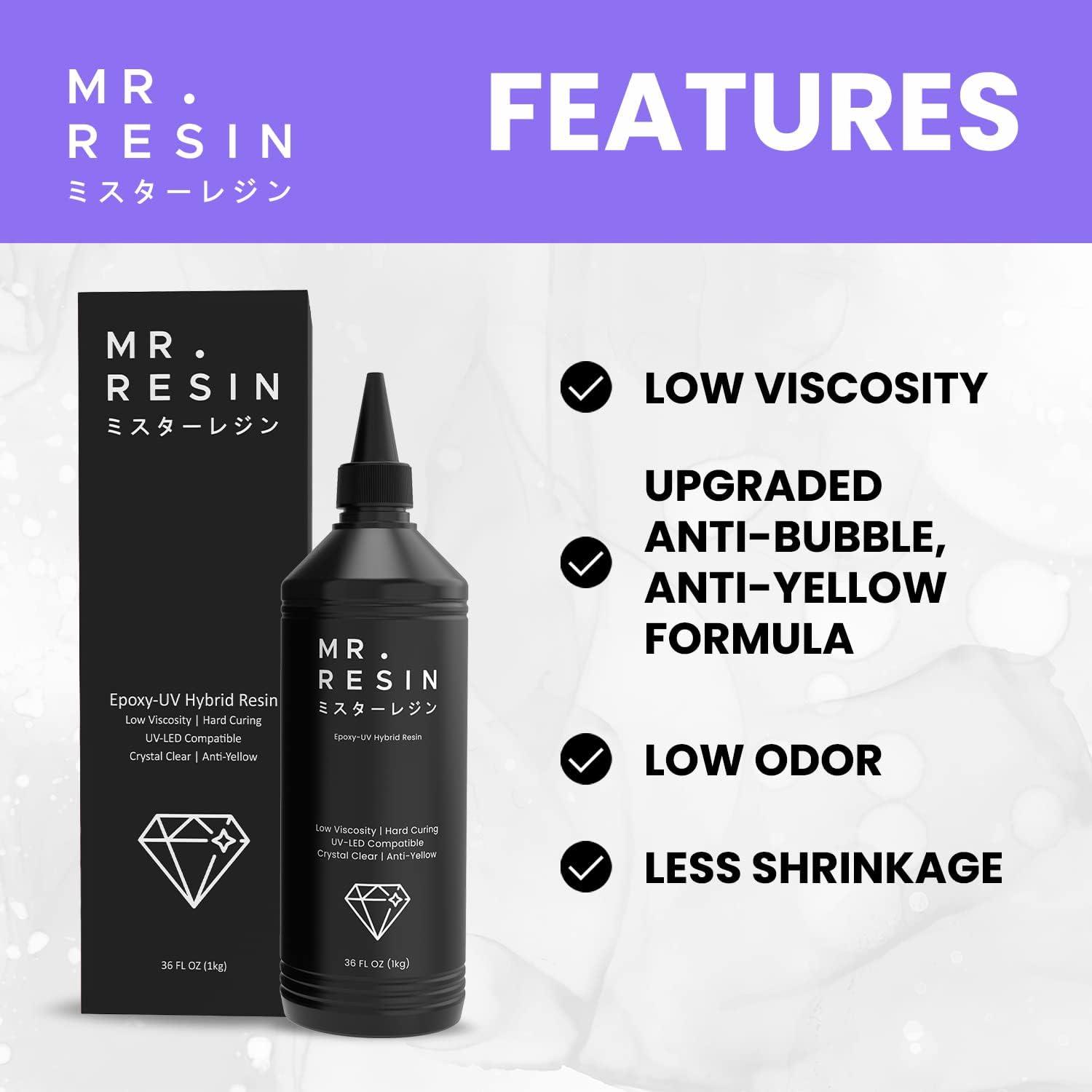  UV Resin - Mr. Resin (1kg) Bulk Crystal Clear Resin