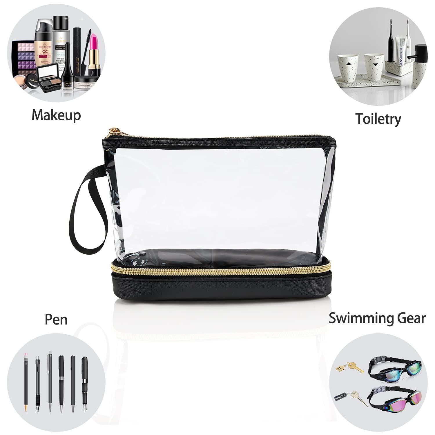 Ethereal Clear Makeup Bag Small Makeup Bag for Purse Travel Makeup