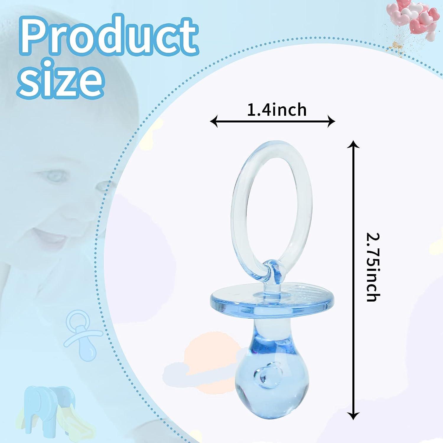 50 Pieces 2.75 Inch Baby Pacifier Baby Shower Plastic Pacifier for Baby