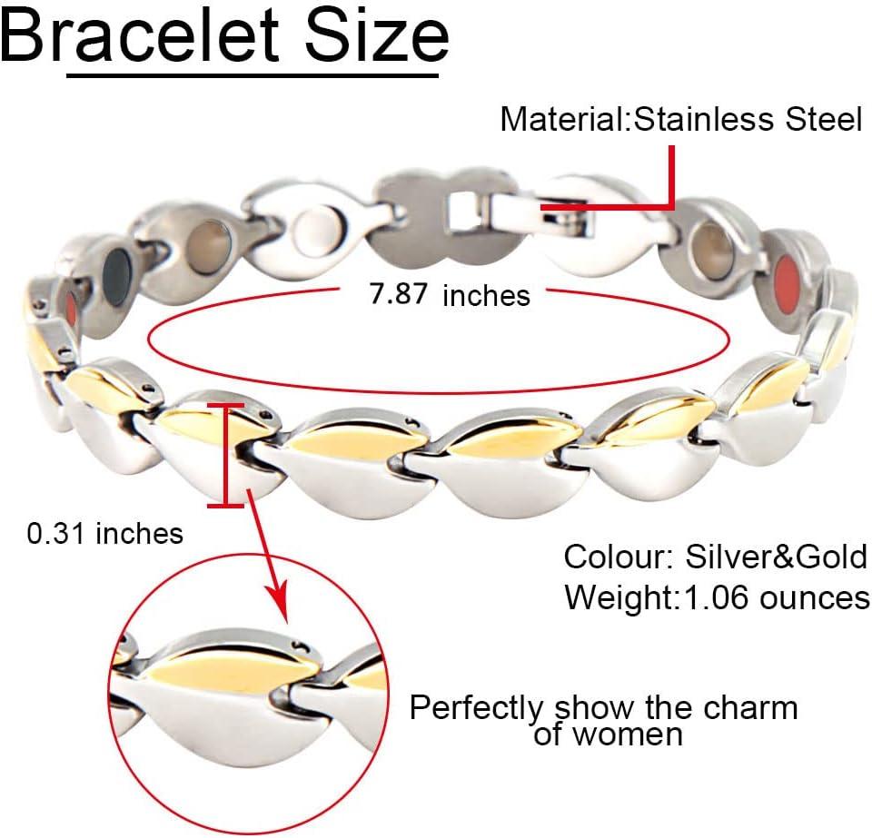 Silver Golden Titanium Bio Magnetic Bracelet, Shape: Round at Rs 150/piece  in New Delhi