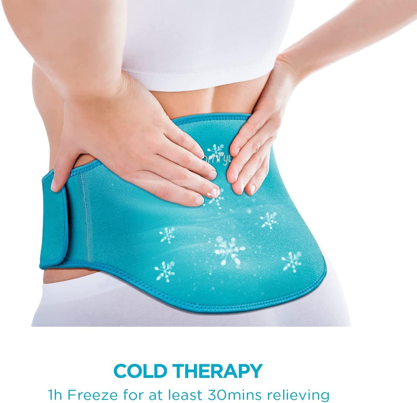 Ice Pack for Back Pain Relief, Comfytemp Reusable Gel Back Ice Pack