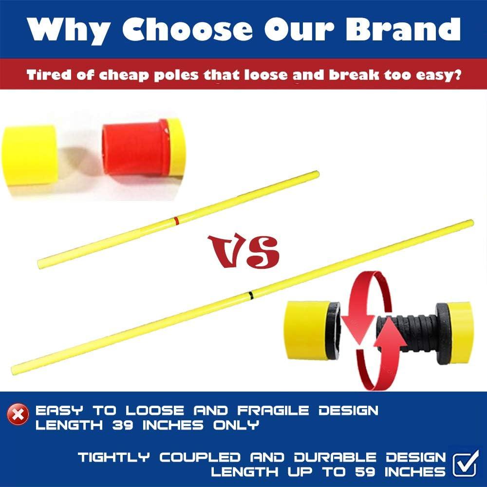 AKA SPORTS GEAR Cone Set 8 Split Soccer Poles