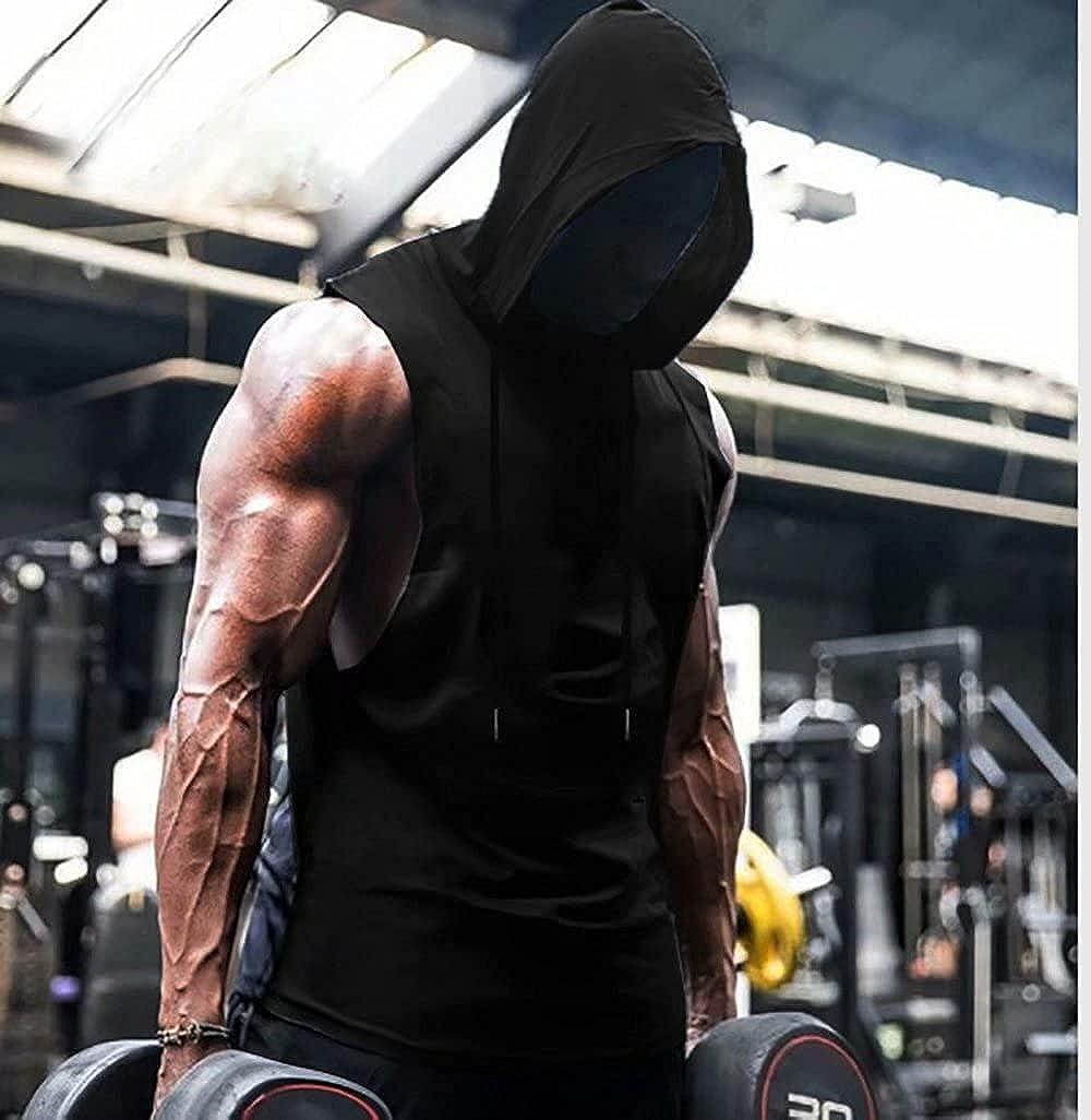 Gym Hoodies Men's Tank Top With Hood Babioboa Men's Workout