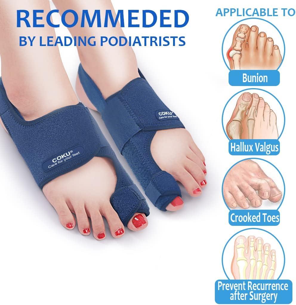 Bunion Corrector Splint Toe Separator Pads Orthopedic Pain Relief Kit