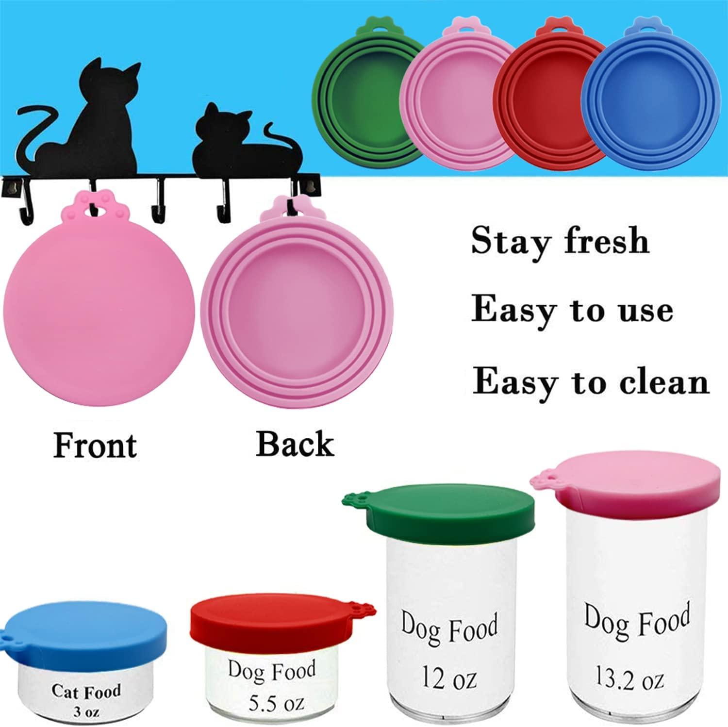 7 Pcs Can Covers Silicone Pet Food Can Lid Covers for All Standard Size