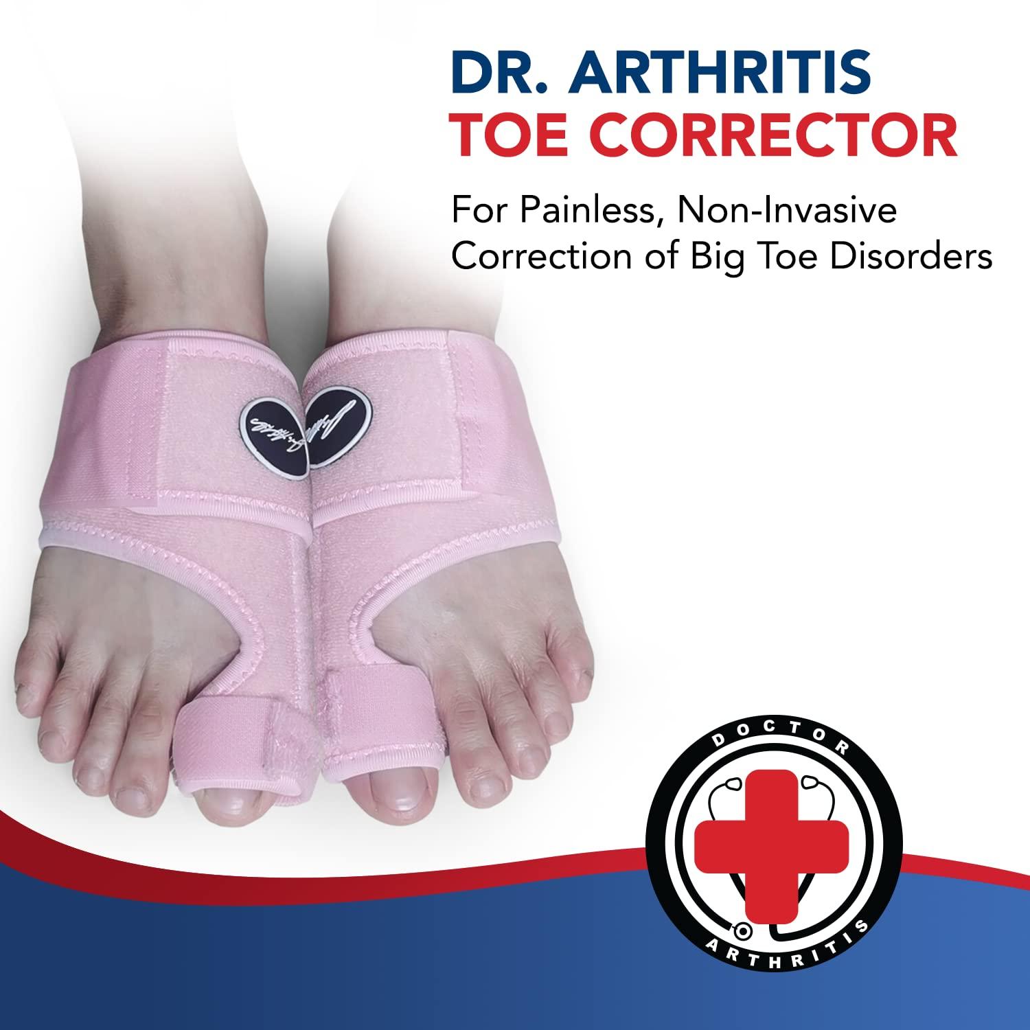 Toe Straightener Foot Brace Adjustable Foot Wrap and Big Toe Brace to