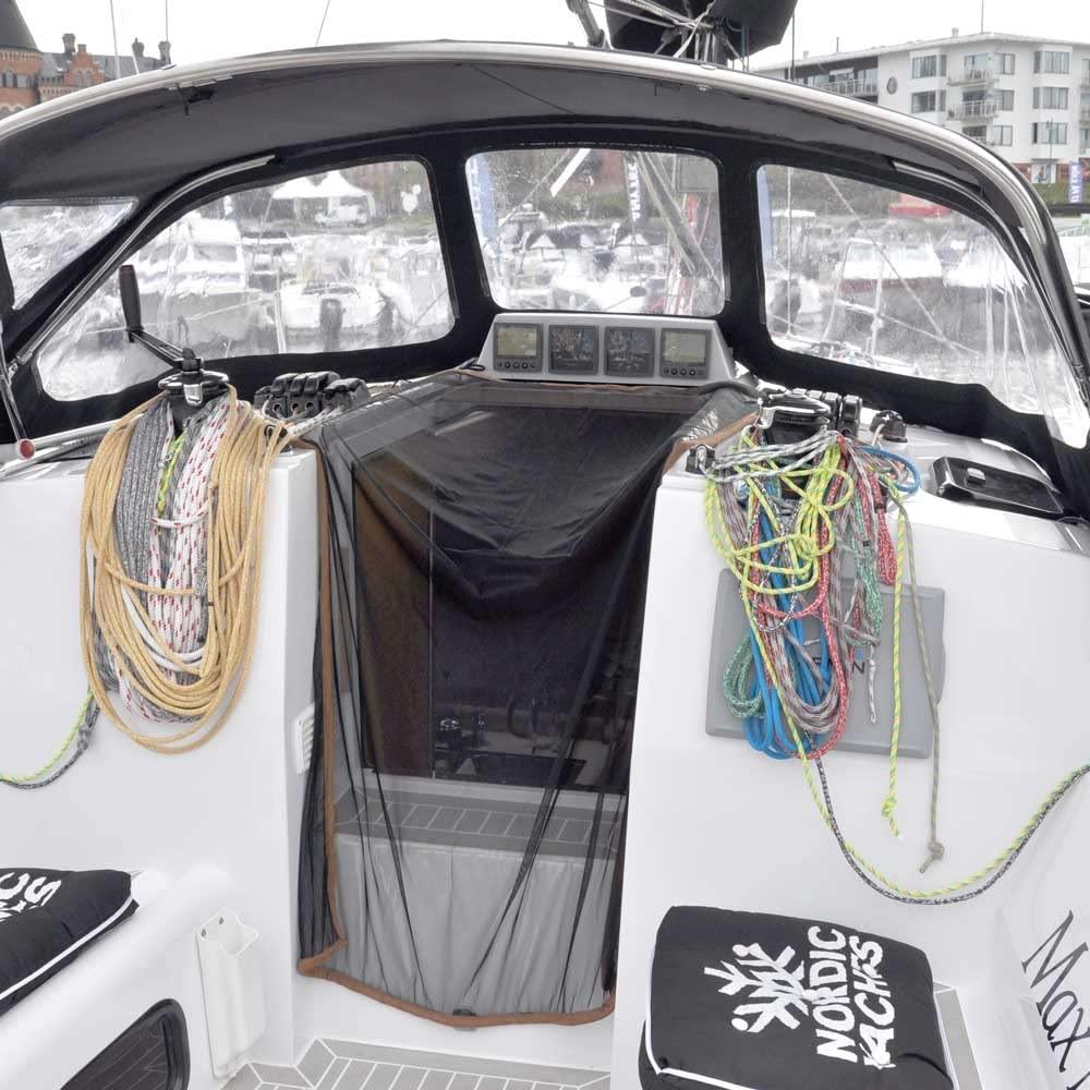 Zanzariera Per Barca | Copripasserella Universale | Con Bordo Ponderato | Fino A 85x175 Cm - Foto 8