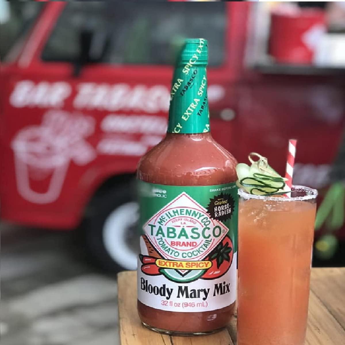 McIlhenny Tabasco Bloody Mary Mix 32 oz Spicy Cocktail Mixer